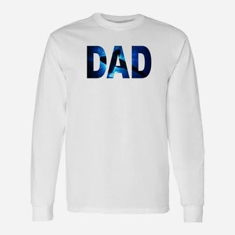 Shark Shirt For Fathers Day Diver Dad Ocean Scuba Diving Premium Long Sleeve T-Shirt - Seseable