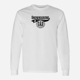 Snowboarding Dad Fathers Day Father Sport Men Long Sleeve T-Shirt - Seseable