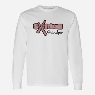 Softball Grandpa Long Sleeve T-Shirt - Seseable