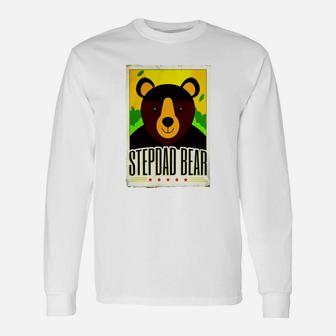 Stepdad Bear T-shirt Stepdad Long Sleeve T-Shirt - Seseable