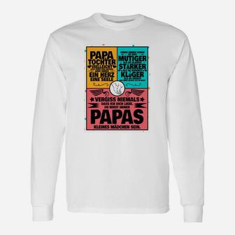 Stolzer Papa Langarmshirts, Töchter Spruchmotiv für Väter - Seseable