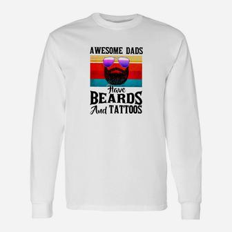 Tattoo Awesome Dads Classic Long Sleeve T-Shirt - Seseable