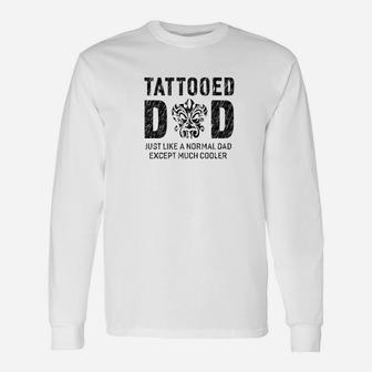 Tattooed Dad For Father Tattoo Men Long Sleeve T-Shirt - Seseable