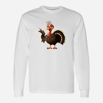Thanksgiving Nurse Turkey Feast Day Long Sleeve T-Shirt - Seseable