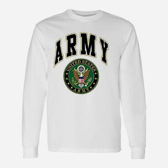 United States Army Crew Army Crest Patriotic Long Sleeve T-Shirt - Seseable