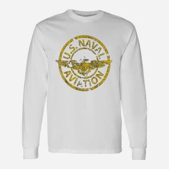 Us Navy Original Naval Aviation Vintage Long Sleeve T-Shirt - Seseable