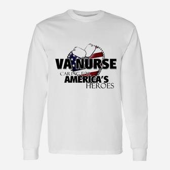 Va Nurse Caring For America Long Sleeve T-Shirt - Seseable