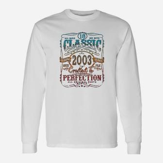 Vintage 2003 19 Years Old 19th Birthday Long Sleeve T-Shirt - Seseable