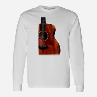Vintage Acoustic Guitar Long Sleeve T-Shirt - Seseable