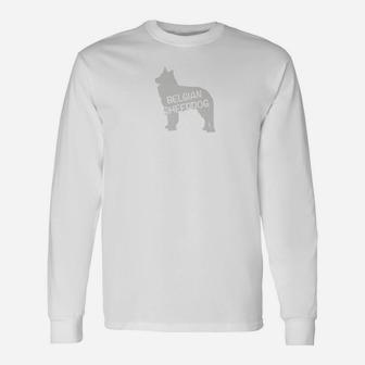 Vintage Belgian Sheepdog Dog Lover Long Sleeve T-Shirt - Seseable