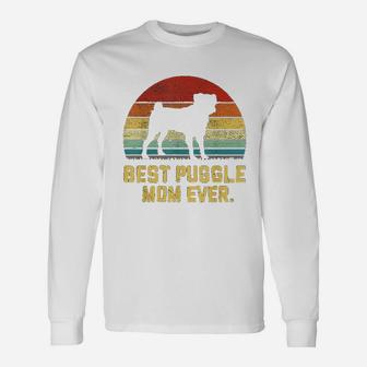 Vintage Best Puggle Mom Ever Thoughtful Long Sleeve T-Shirt - Seseable