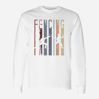 Vintage Fencing Long Sleeve T-Shirt - Seseable