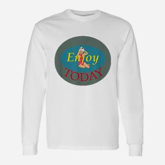 Vintage Girl Quote Psycho Long Sleeve T-Shirt - Seseable