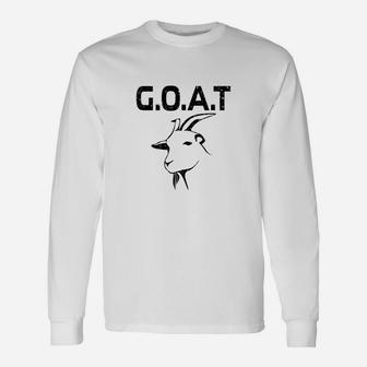 Vintage Greatest Of All Time Goat T-shirt Long Sleeve T-Shirt - Seseable