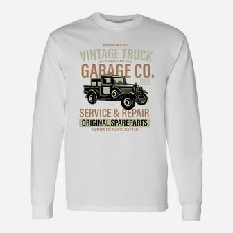 Vintage Truck T-shirt Long Sleeve T-Shirt - Seseable