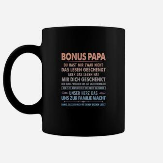 Bonus Papa Tassen, Liebevolle Botschaft für Stiefvater - Seseable