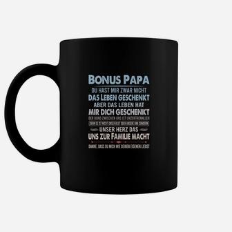 Bonus Papa Tassen, Stiefvater Geschenk mit Aufschrift - Seseable