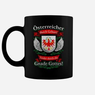Österreichisches Wappen Schwarzes Tassen mit Spruch für Patriotismus - Seseable