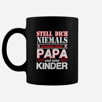 Papa und Kinder Tassen, Schwarzes Tee mit Spruch - Seseable