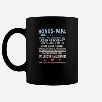 Personalisiertes Bonus-Papa Tassen mit Botschaft, Herzdesign - Seseable