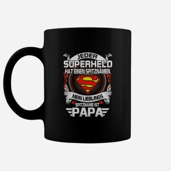 Superheld Papa Schwarzes Tassen, Perfekt Zum Vatertag - Seseable