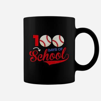 100 Days Of School Apparel 100th Day Baseball Teacher Coffee Mug - Seseable
