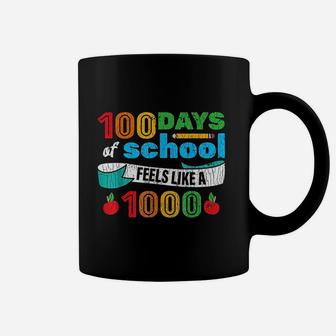 100 Days Of School For Students Teachers Funny Gift Coffee Mug - Seseable