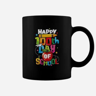 100th Day Of School Gift Happy 100 Days Of School Teacher Coffee Mug - Seseable
