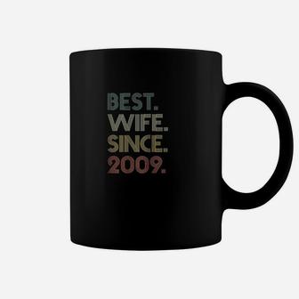 12th Wedding Anniversary Gift Best Wife Since 2009 Gift Coffee Mug - Seseable