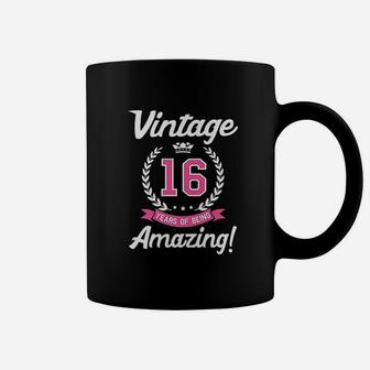 16th Birthday Gift Vintage 16 Years Amazing Coffee Mug - Seseable