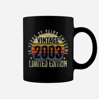19 Years Old Vintage 2003 19th Birthday Coffee Mug - Seseable