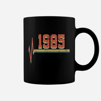 1985 Vintage Birthday Heartbeat Love Retro Vintage Coffee Mug - Seseable