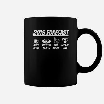 2018 Forecast Baby Born Father Daddy Mum Shirt Coffee Mug - Seseable