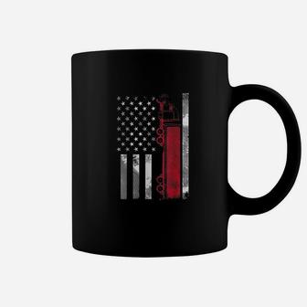 Us American Flag Semi Truck Driver 18 Wheeler Trucker Gift Coffee Mug