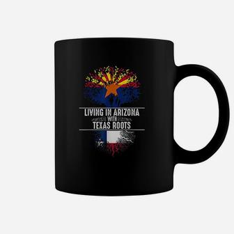 Arizona Home Texas Roots State Tree Flag Love Gift Coffee Mug