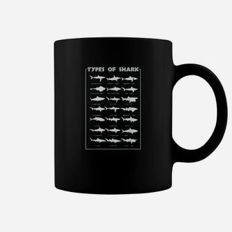 21 Types Of Shark Marine Biology Coffee Mug - Seseable