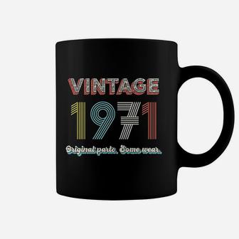  Birthday Various Years Vintage Original Parts Retro 1971 Coffee Mug - Seseable