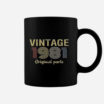 40th Birthday Gift Retro Birthday Vintage 1981 Original Part Coffee Mug - Seseable