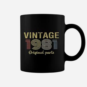 40th Birthday Gift Retro Birthday Vintage 1981 Original Parts Coffee Mug - Seseable