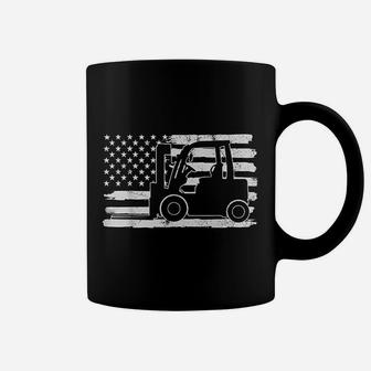 4th Of July Forklift Driver Usa Us Flag States Vintage Coffee Mug - Seseable
