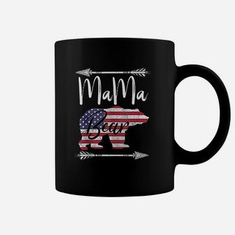 4th Of July Mama Bear American Flag Usa Vintage Coffee Mug - Seseable