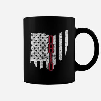 4th Of July Ohio Usa Us Flag States Vintage Coffee Mug - Seseable