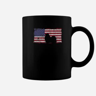 4th Of July Pomeranian Dog American Flag Patriotic Coffee Mug - Seseable
