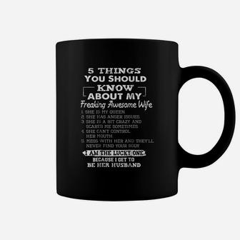 5 Things You Should Know About My Freaking Awesome Wife Coffee Mug - Seseable