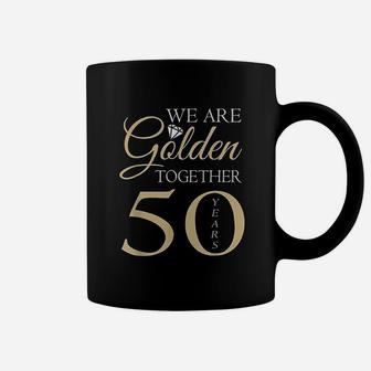 50th Wedding Anniversary We Are Golden Romantic Couples Coffee Mug - Seseable
