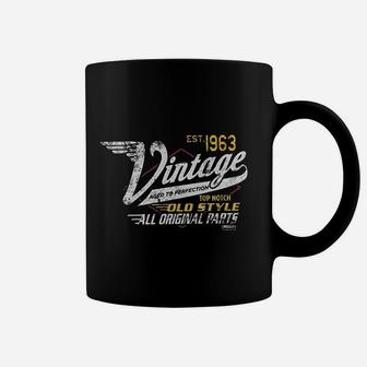 58th Birthday Gift Vintage 1963 Aged To Perfection Vintage Racing Coffee Mug - Seseable