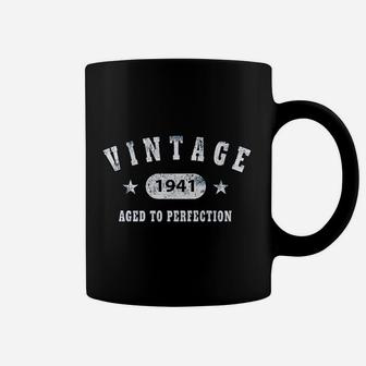 80th Birthday Gift Vintage 1941 Aged To Perfection Coffee Mug - Seseable