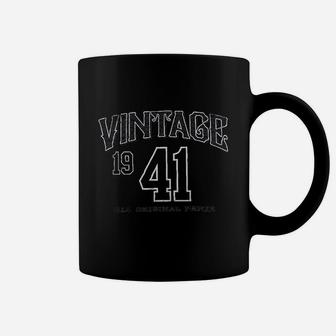 80th Birthday Vintage 1941 All Original Parts Athletic Coffee Mug - Seseable