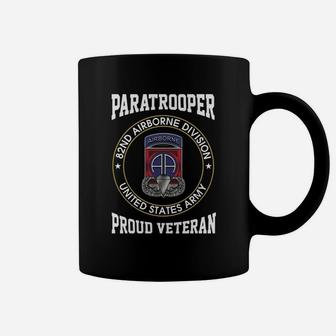 82nd Airborne Division - Proud Paratrooper Veteran Tshirt Coffee Mug - Seseable