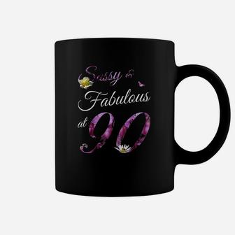 90 Year Old Sassy And Fabulous Floral 1931 Coffee Mug - Seseable